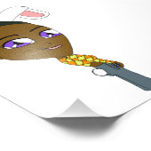 チビ（小さくかわいく書いた感じ） フォトプリント            (角)