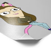 チビ（小さくかわいく書いた感じ） フォトプリント            (角)