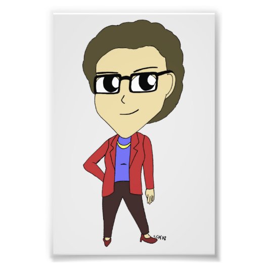 チビ（小さくかわいく書いた感じ） フォトプリント            (正面)