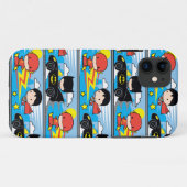 チビ（小さくかわいく書いた感じ）フラッシュすごい、マン、バットマンレーシングパターン Case-Mate iPhoneケース (裏面(横))