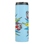 チビ(小さくかわいく書いた感じ)フラッシュ出力ロケット タンブラー (裏面)