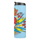 チビ(小さくかわいく書いた感じ)フラッシュ出力ロケット タンブラー (回転右)