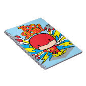 チビ（小さくかわいく書いた感じ）フラッシュ出力ロケット ノートブック (右側)