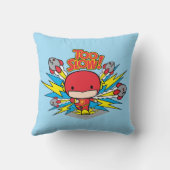 チビ(小さくかわいく書いた感じ)フラッシュ搭載ロケット クッション (裏面)