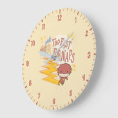 チビ（小さくかわいく書いた感じ）フラッシュ|昼寝 ラージ壁時計 (傾斜)