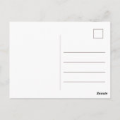 チビ（小さくかわいく書いた感じ）フラメンコスペインのハットとキャットイン ポストカード (裏面)