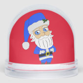 チビ（小さくかわいく書いた感じ）ブルースーツサンタ (正面)