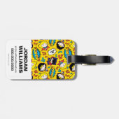 チビ(小さくかわいく書いた感じ)ヘロインのダンスパターン ラゲッジタグ (裏面横)