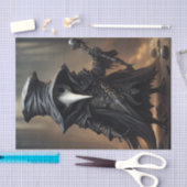 チビ（小さくかわいく書いた感じ）ペストドクターモンスターデクページ紙 薄葉紙 (クラフト)