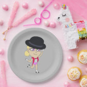 チビ（小さくかわいく書いた感じ） ペーパープレート (パーティー)