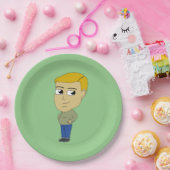 チビ（小さくかわいく書いた感じ） ペーパープレート (パーティー)