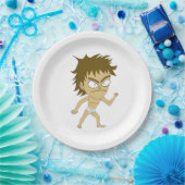 チビ（小さくかわいく書いた感じ） ペーパープレート (パーティー)