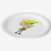 チビ（小さくかわいく書いた感じ） ペーパープレート (アングル)