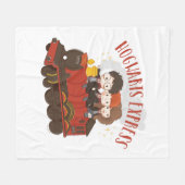 チビ(小さくかわいく書いた感じ)ホグワーツ表現™ライド フリースブランケット (正面(横))