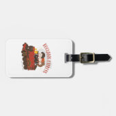 チビ（小さくかわいく書いた感じ）ホグワーツ表現™ライド ラゲッジタグ (正面横)