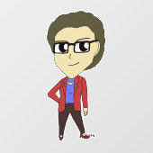 チビ（小さくかわいく書いた感じ）ボタン ウィンドウサイン (シート)