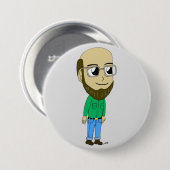 チビ（小さくかわいく書いた感じ）ボタン 缶バッジ (正面&裏面)