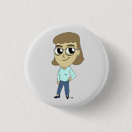 チビ（小さくかわいく書いた感じ）ボタン 缶バッジ