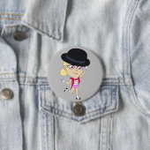 チビ(小さくかわいく書いた感じ)ボタン 缶バッジ (インサイチュ)