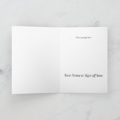 チビ(小さくかわいく書いた感じ)ボーイレーシングカー誕生日カード シーズンカード (内部)