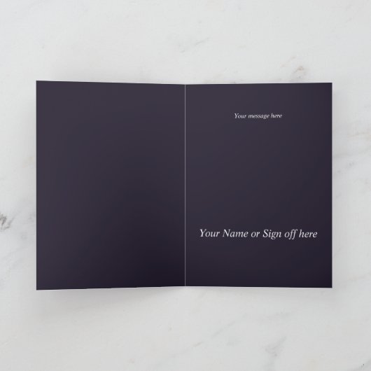 チビ（小さくかわいく書いた感じ）ボーイ宇宙飛行士宇宙誕生日カード シーズンカード (内部)