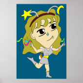 チビ（小さくかわいく書いた感じ） ポスター (正面)