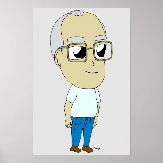 チビ（小さくかわいく書いた感じ） ポスター (正面)