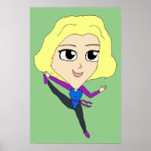 チビ(小さくかわいく書いた感じ) ポスター (正面)