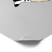 チビ（小さくかわいく書いた感じ） ポスター (角)