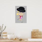 チビ（小さくかわいく書いた感じ） ポスター (キッチン)