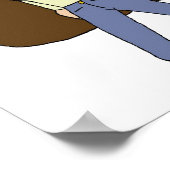 チビ（小さくかわいく書いた感じ） ポスター (角)