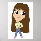 チビ（小さくかわいく書いた感じ） ポスター (正面)