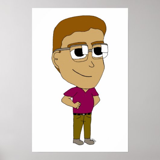 チビ（小さくかわいく書いた感じ） ポスター (正面)