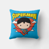 チビ(小さくかわいく書いた感じ)マすごいン水玉模様シールドと名前 クッション (裏面)