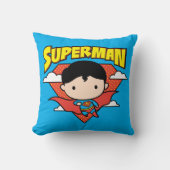 チビ(小さくかわいく書いた感じ)マすごいン水玉模様シールドと名前 クッション (正面)