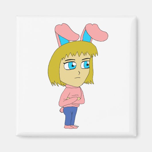 チビ(小さくかわいく書いた感じ) マグネット (正面)