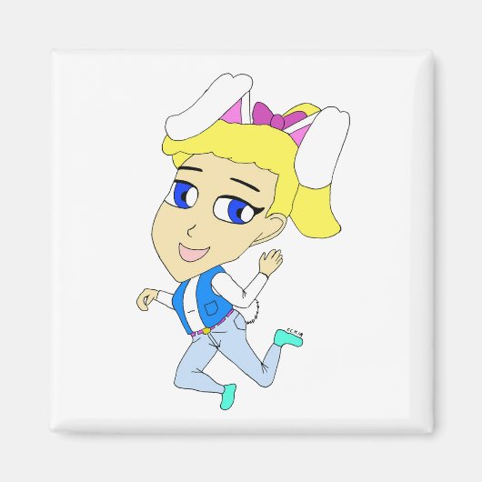 チビ（小さくかわいく書いた感じ） マグネット (正面)