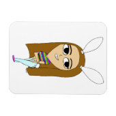 チビ(小さくかわいく書いた感じ) マグネット (横)