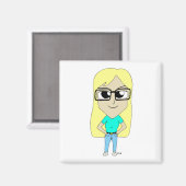 チビ（小さくかわいく書いた感じ） マグネット (正面/裏面)