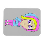 チビ(小さくかわいく書いた感じ) マグネット (横)