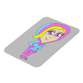 チビ(小さくかわいく書いた感じ) マグネット (左側)