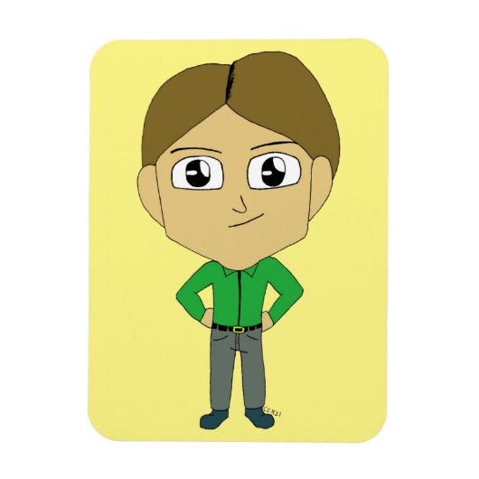 チビ（小さくかわいく書いた感じ） マグネット (縦)