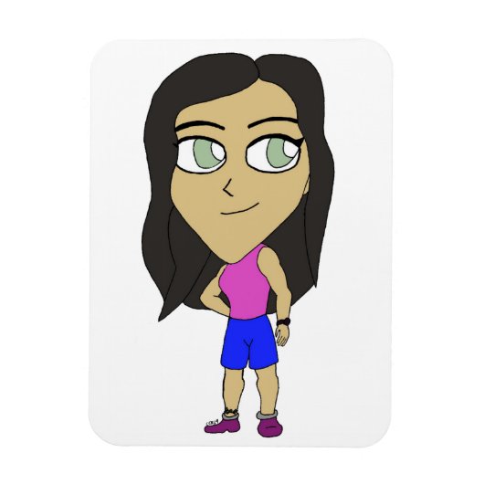 チビ（小さくかわいく書いた感じ） マグネット (縦)