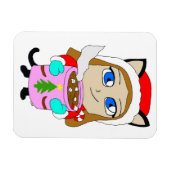 チビ（小さくかわいく書いた感じ） マグネット (横)