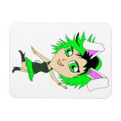 チビ(小さくかわいく書いた感じ) マグネット (横)