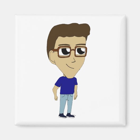 チビ（小さくかわいく書いた感じ） マグネット (正面)