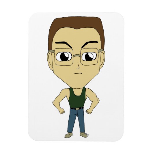 チビ（小さくかわいく書いた感じ） マグネット (縦)