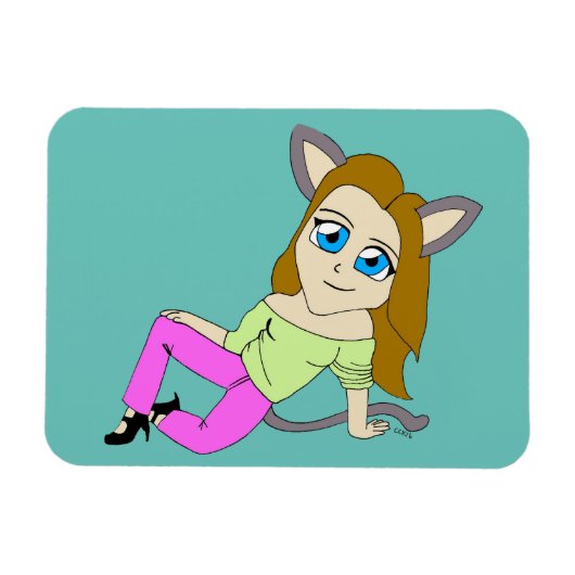 チビ（小さくかわいく書いた感じ） マグネット (横)