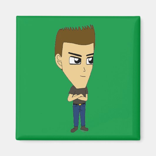 チビ(小さくかわいく書いた感じ) マグネット (正面)