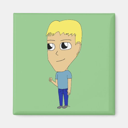 チビ（小さくかわいく書いた感じ） マグネット (正面)